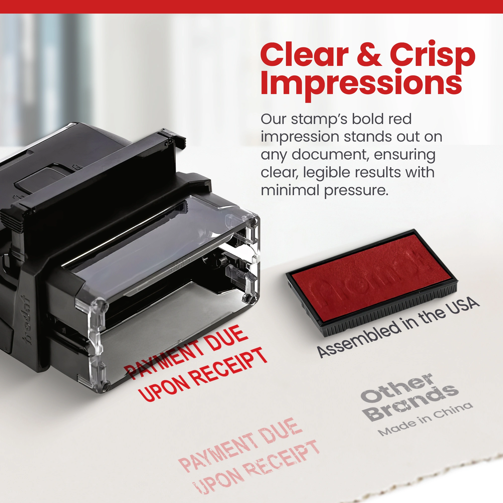 Payment Due Upon Receipt Stamp